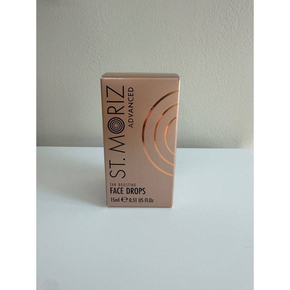 St. Moriz Tan Boosting Face Drops Unisex 15ml Bronze Glow NIB NWT